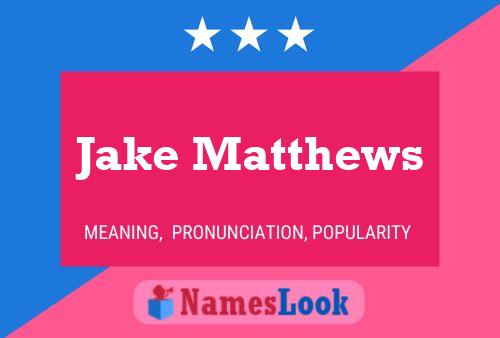 ملصق اسم Jake Matthews