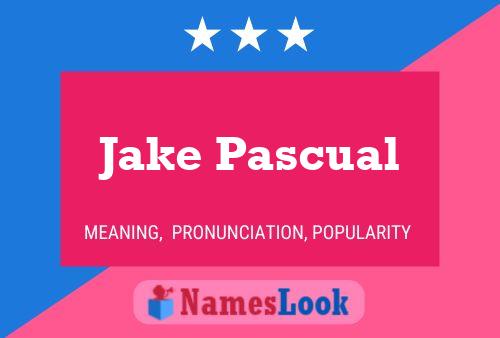 ملصق اسم Jake Pascual