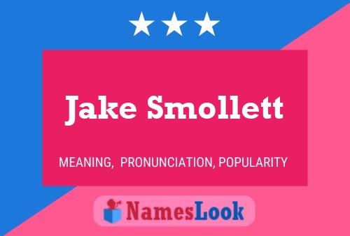 ملصق اسم Jake Smollett