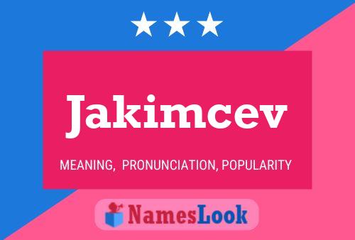 ملصق اسم Jakimcev