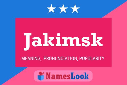 ملصق اسم Jakimsk