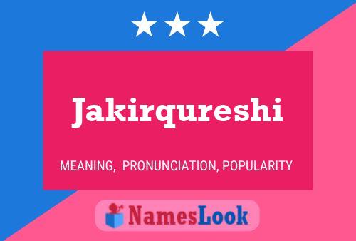 ملصق اسم Jakirqureshi