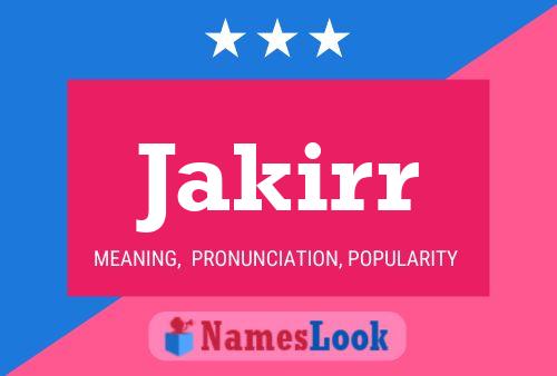 ملصق اسم Jakirr