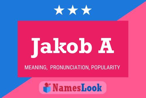 ملصق اسم Jakob A