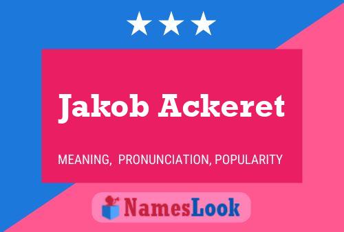 ملصق اسم Jakob Ackeret