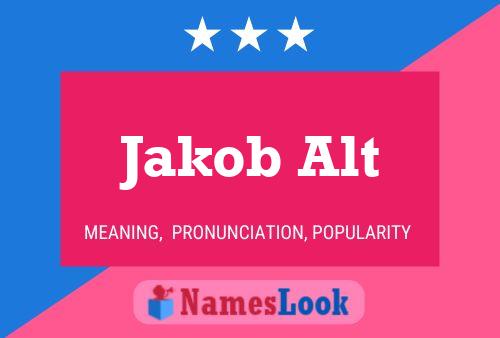 ملصق اسم Jakob Alt