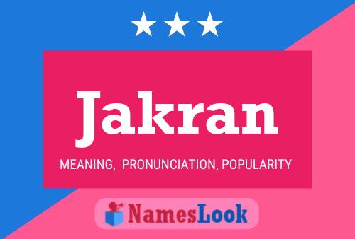 ملصق اسم Jakran