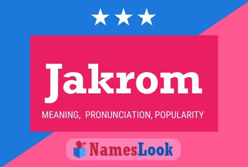 ملصق اسم Jakrom