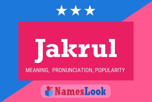 ملصق اسم Jakrul