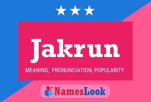 ملصق اسم Jakrun