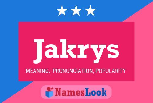 ملصق اسم Jakrys