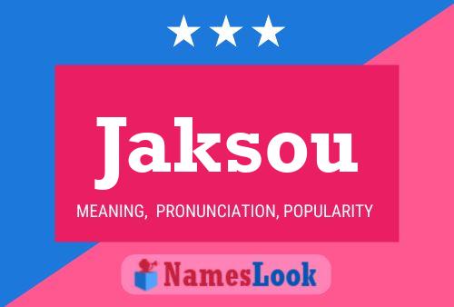 ملصق اسم Jaksou