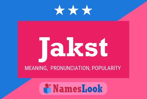 ملصق اسم Jakst