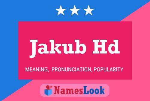 ملصق اسم Jakub Hd