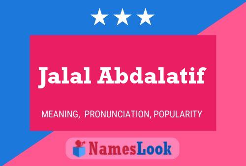 ملصق اسم Jalal Abdalatif