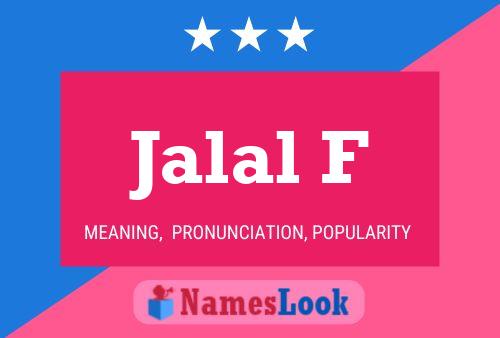 ملصق اسم Jalal F