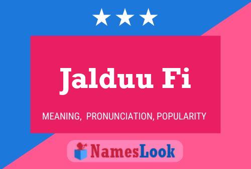 ملصق اسم Jalduu Fi