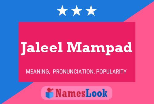 ملصق اسم Jaleel Mampad