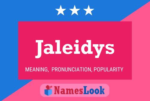 ملصق اسم Jaleidys