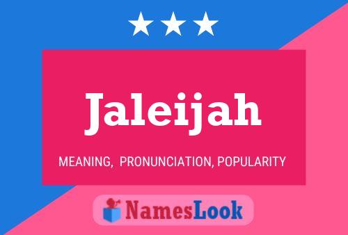 ملصق اسم Jaleijah