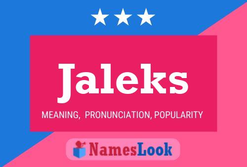 ملصق اسم Jaleks