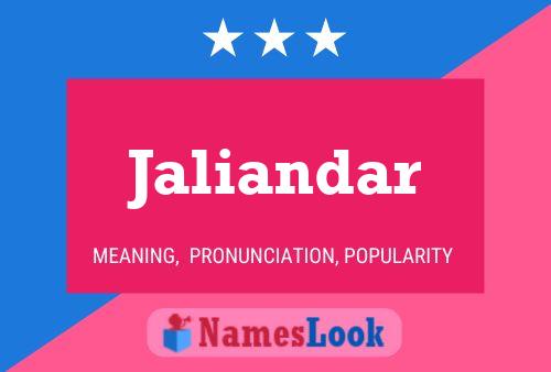 ملصق اسم Jaliandar