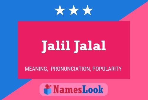 ملصق اسم Jalil Jalal