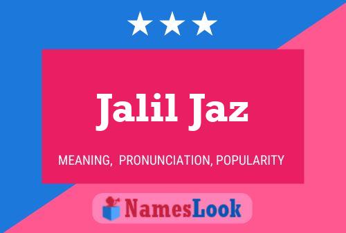 ملصق اسم Jalil Jaz