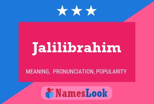 ملصق اسم Jalilibrahim