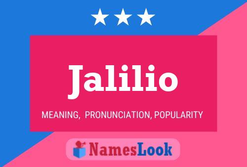 ملصق اسم Jalilio