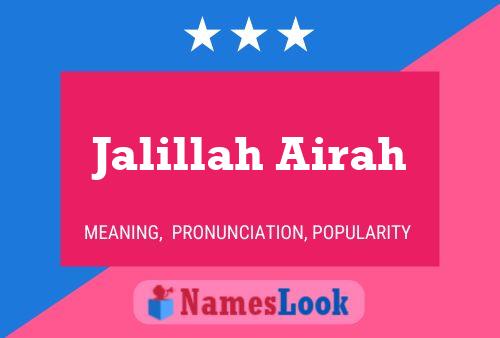 ملصق اسم Jalillah Airah