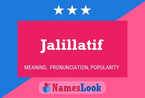 ملصق اسم Jalillatif