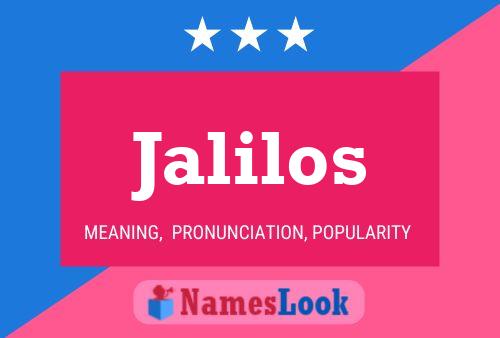 ملصق اسم Jalilos