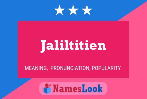 ملصق اسم Jaliltitien