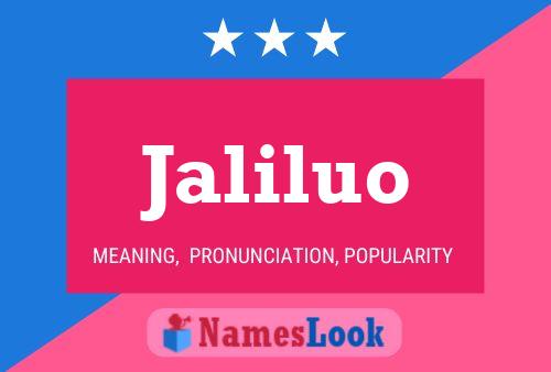 ملصق اسم Jaliluo