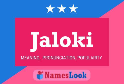 ملصق اسم Jaloki