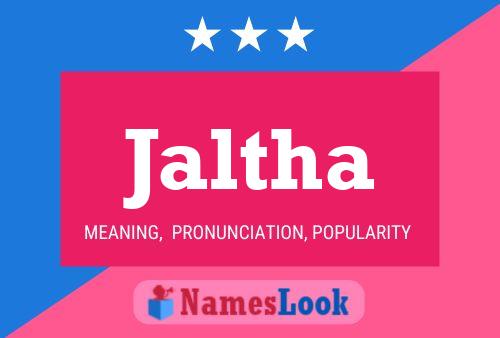 ملصق اسم Jaltha