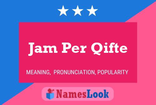 ملصق اسم Jam Per Qifte