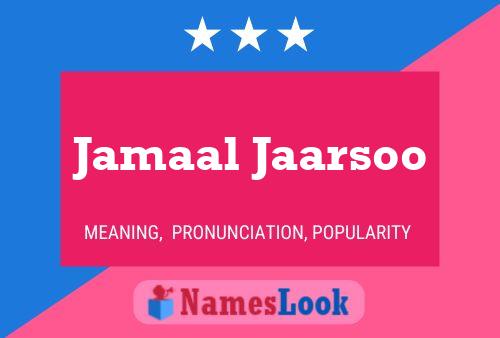 ملصق اسم Jamaal Jaarsoo