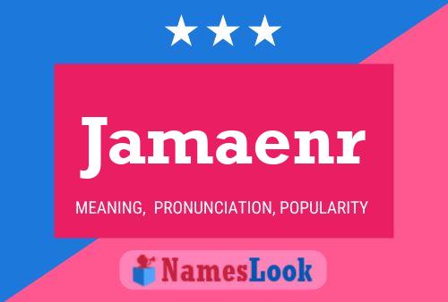 ملصق اسم Jamaenr