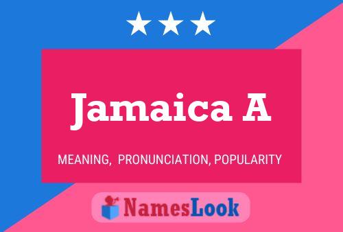 ملصق اسم Jamaica A