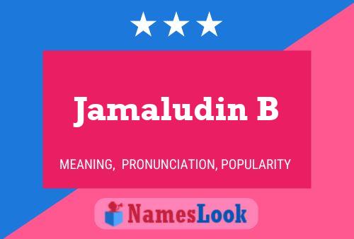 ملصق اسم Jamaludin B