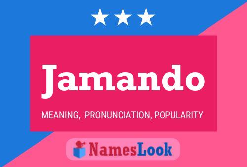 ملصق اسم Jamando