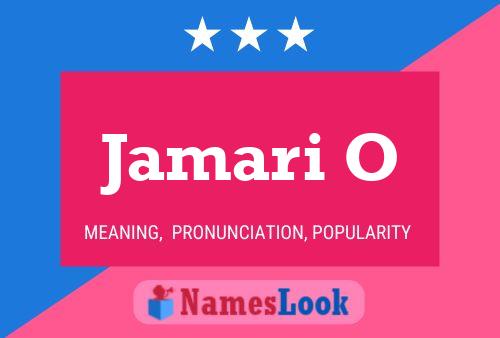 ملصق اسم Jamari O