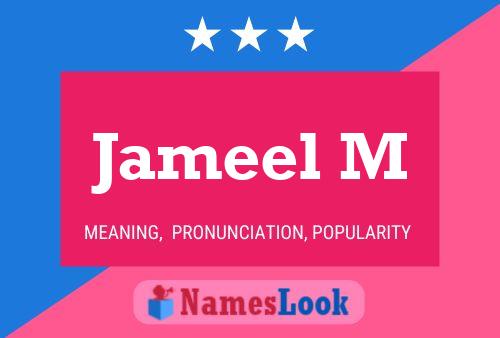 ملصق اسم Jameel M