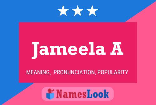 ملصق اسم Jameela A