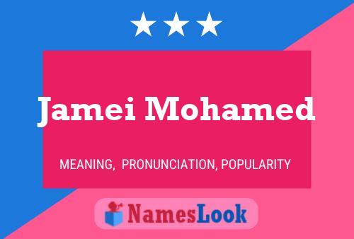 ملصق اسم Jamei Mohamed