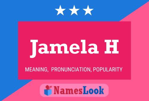 ملصق اسم Jamela H