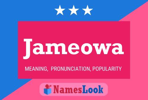 ملصق اسم Jameowa