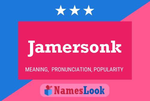 ملصق اسم Jamersonk